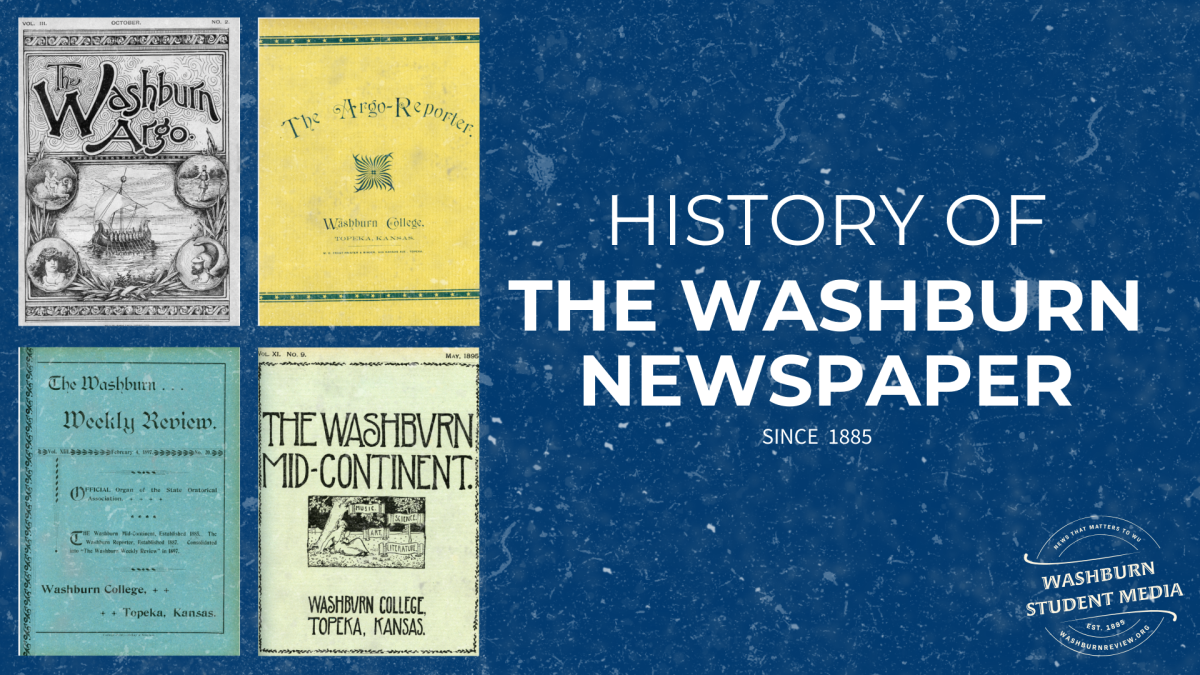 Washburn’s student media continues to inform and engage the campus community through student driven reporting. Founded in 1885, it has recorded generations of campus history and student life. (graphic credit: Stuti Khadka)