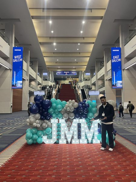 Joint Mathematics Meetings is an annual mathematics campaign which brings mathematicians and like-minded people. Mohammad Asfaque, senior pure mathematics and economics major, was selected to go to the convention from Jan. 4-7. (Photo credit: Mohammad Asfaque)