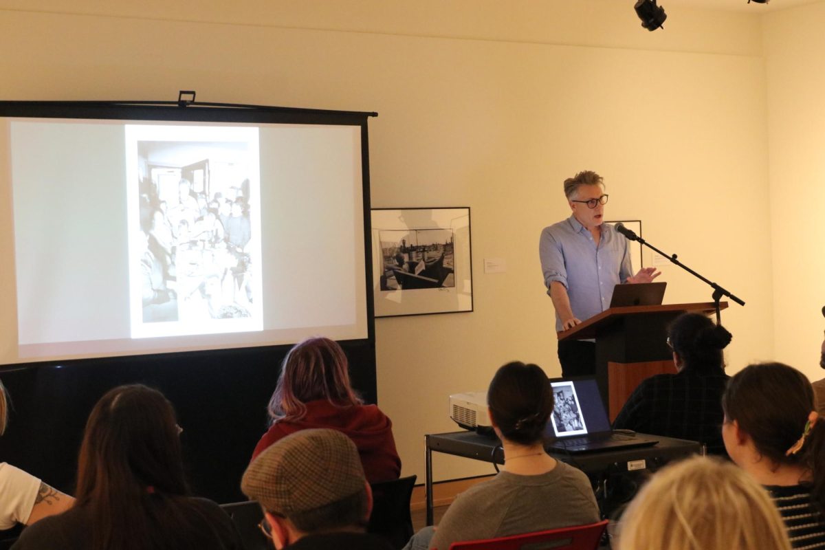 Rik Hine, associate professor and chair of philosophy, explains what it means to have a strong sense of “visual literacy.” Hine argued that certain forms of social media damage one's ability to have sustained attention, a key component in visual literacy.
