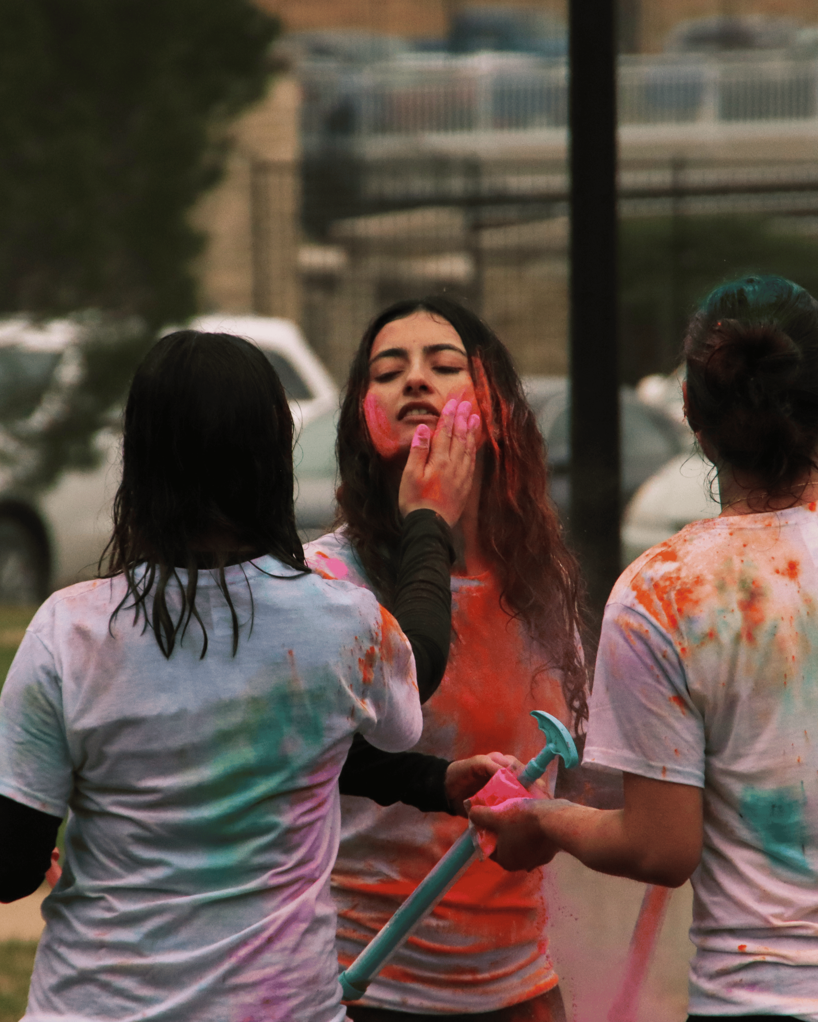 Holi festival fills campus with color and culture