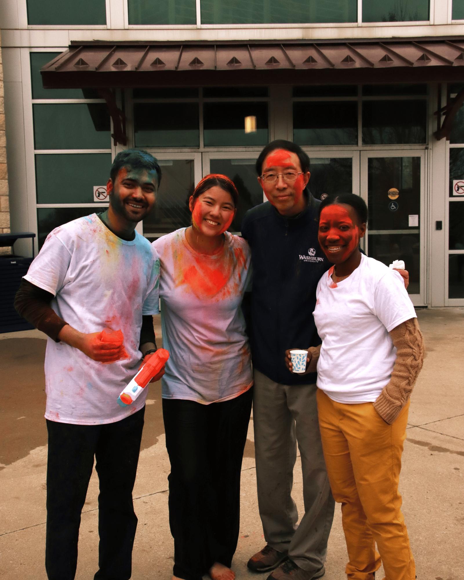 Holi festival fills campus with color and culture