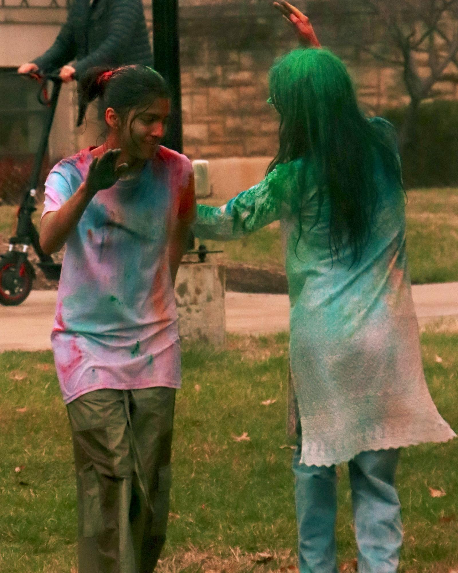Holi festival fills campus with color and culture