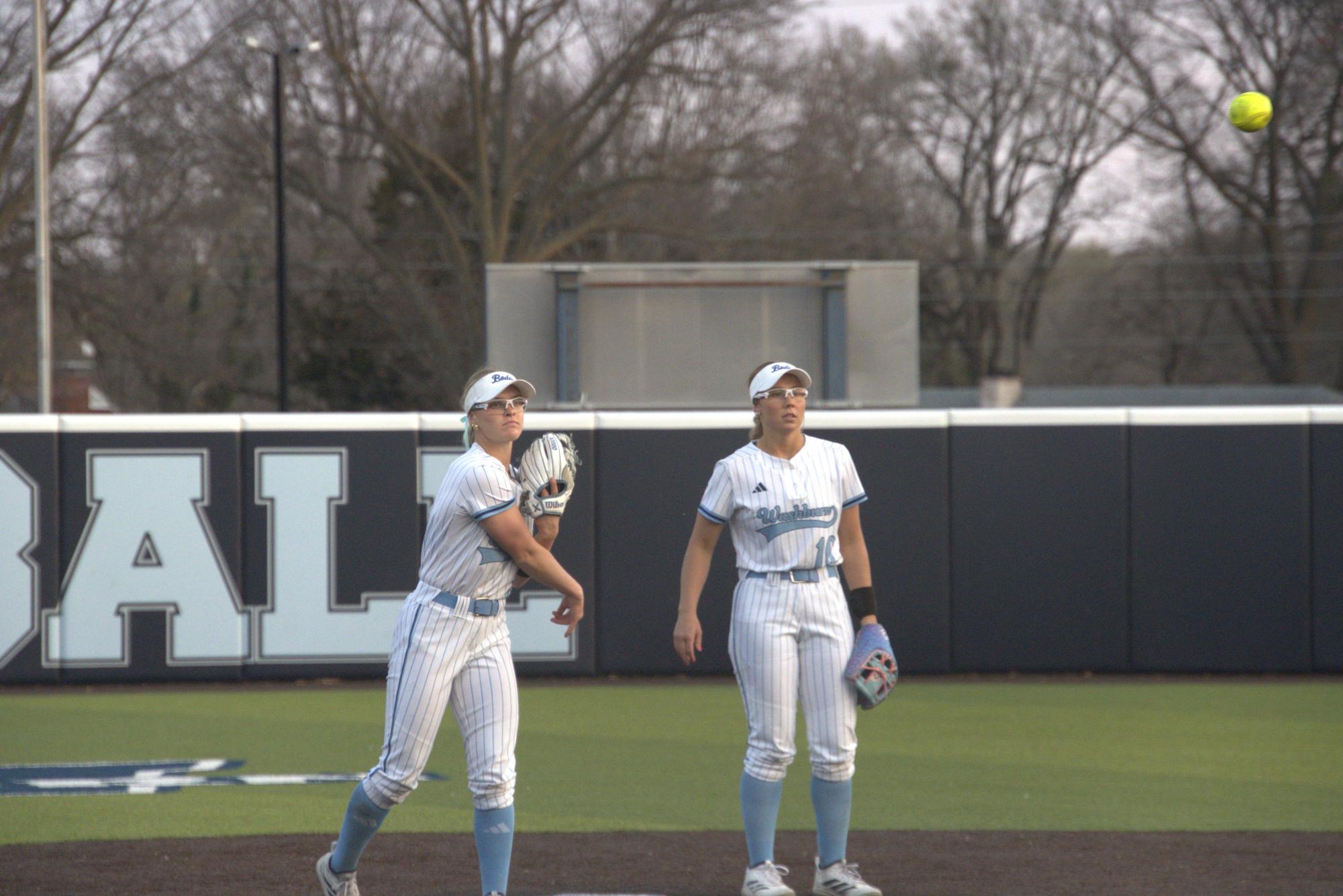 Ichabods fell against Riverhawks in their MIAA opening doubleheader