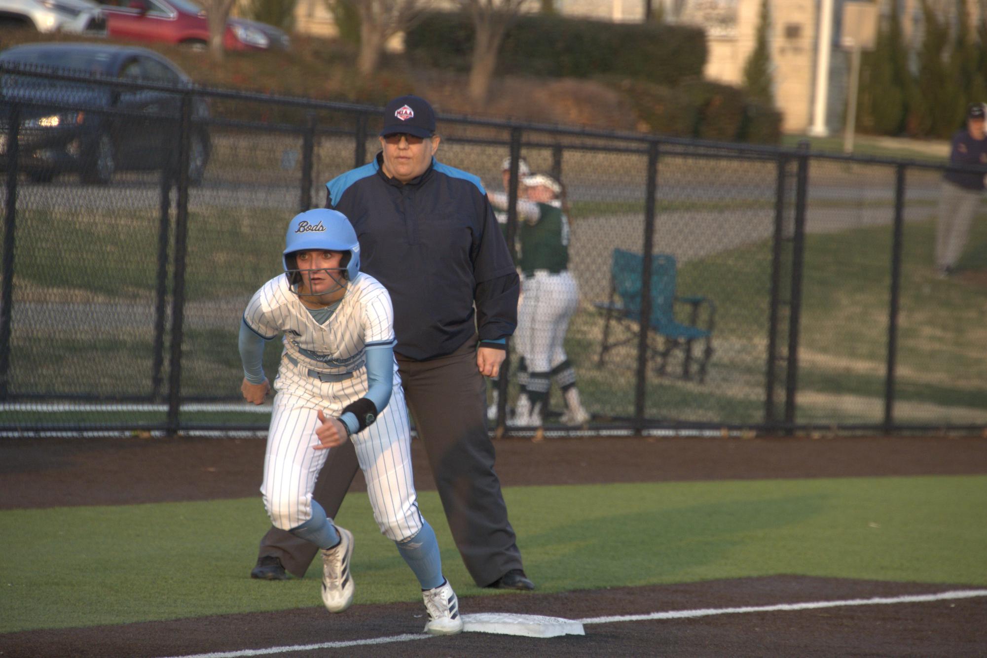 Ichabods fell against Riverhawks in their MIAA opening doubleheader
