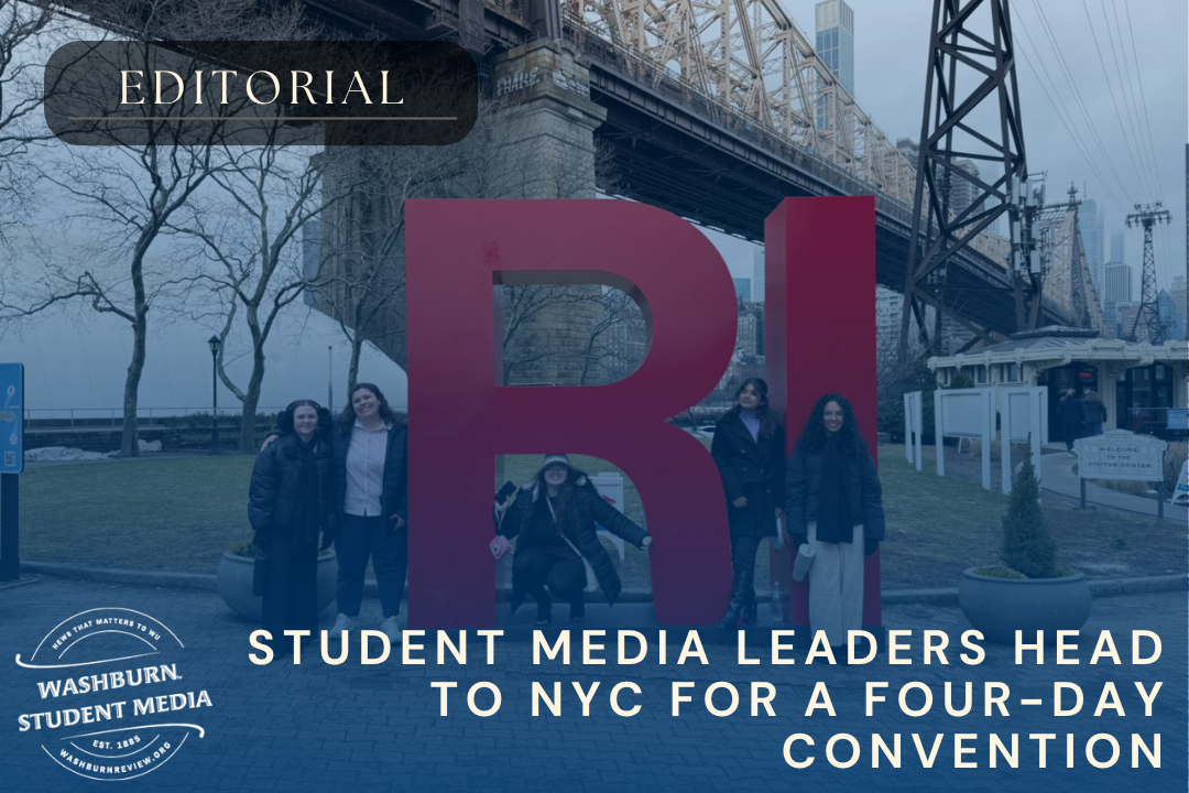 Student leaders from Student Media travel to New York City for a four-day conference. They gained insights on various topics beneficial to student media.