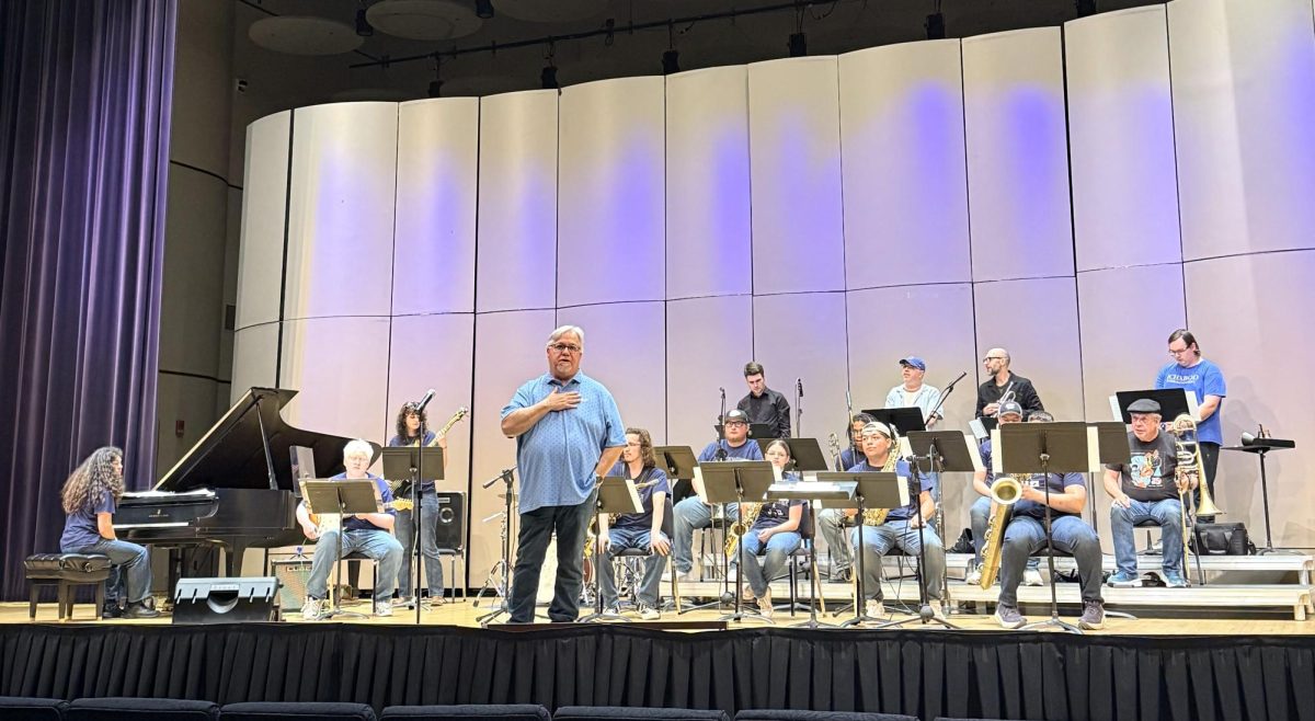 Craig Treinen, associate professor and chair of theatre and music department and director of jazz studies, organizes the Coleman Hawkins Jazz festival to honor Coleman Hawkins. The Washburn jazz group took part in the event which started from 8 a.m. -7:30 p.m.
