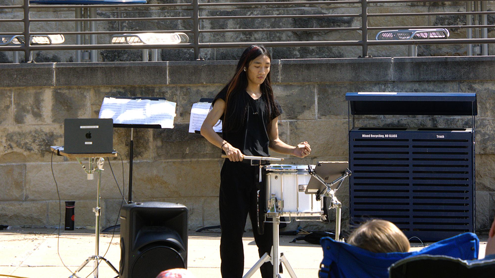 Washburn university hosts annual percussion picnic on memorial union lawn