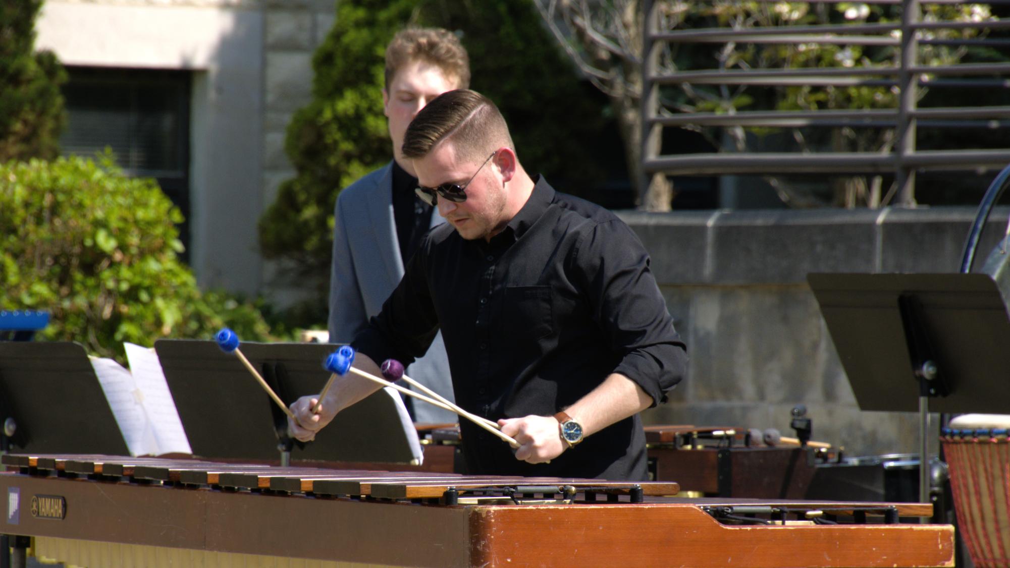 Washburn university hosts annual percussion picnic on memorial union lawn