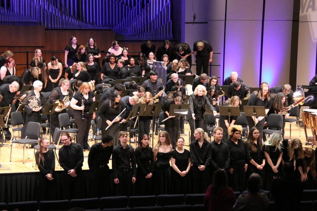 All the musicians bow down at the end of the concert to give gratitude to the audience. The concert ended at 9 p.m.